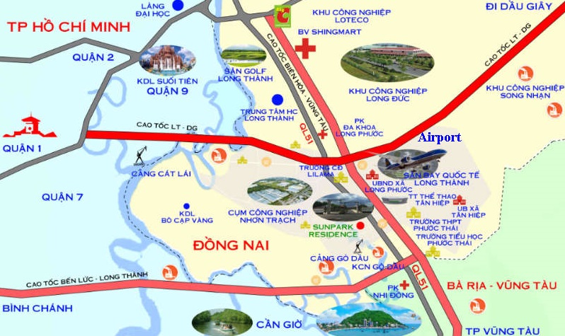 bản đồ qui hoạch long thành 