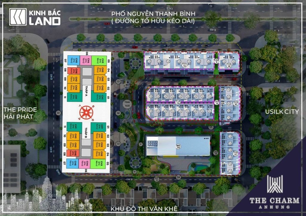 mặt bằng the charm